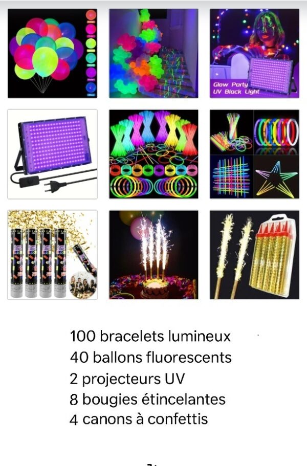 Pack XXL – Effet festival (Accessoires de fête)