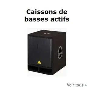 Caissons de basses actifs